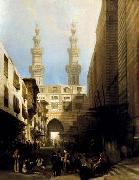 David Roberts A View in Cairo oil painting